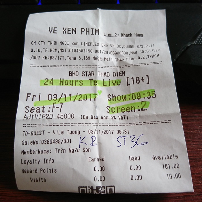 Vé xem phim 24 Giờ Hồi Sinh
