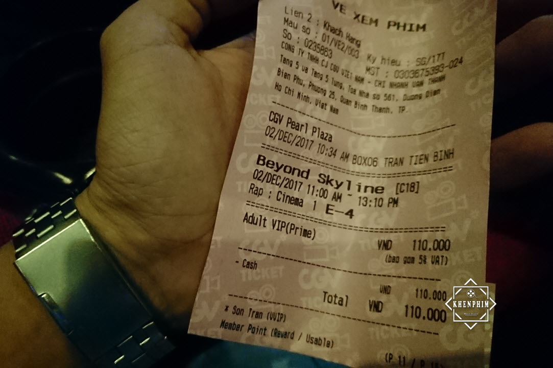 Vé xem phim Vùng Trời Diệt Vong