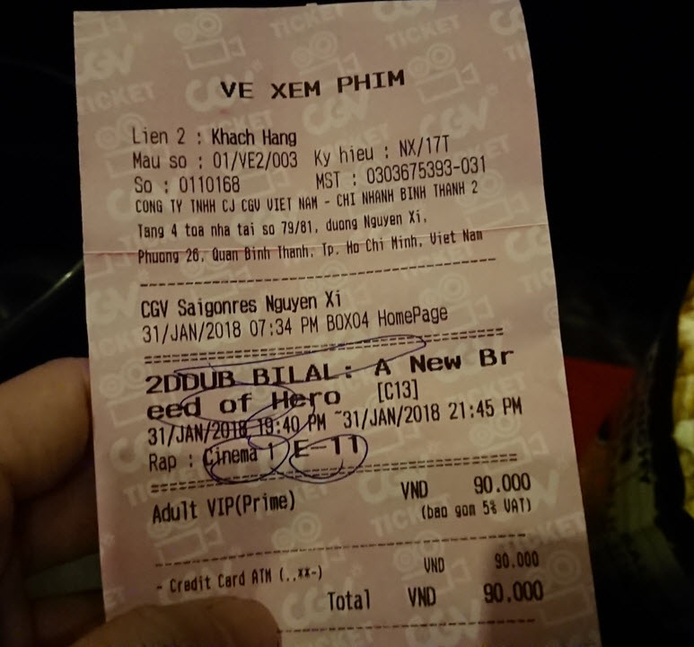 Vé xem phim Bilal: Chiến Binh Sa Mạc