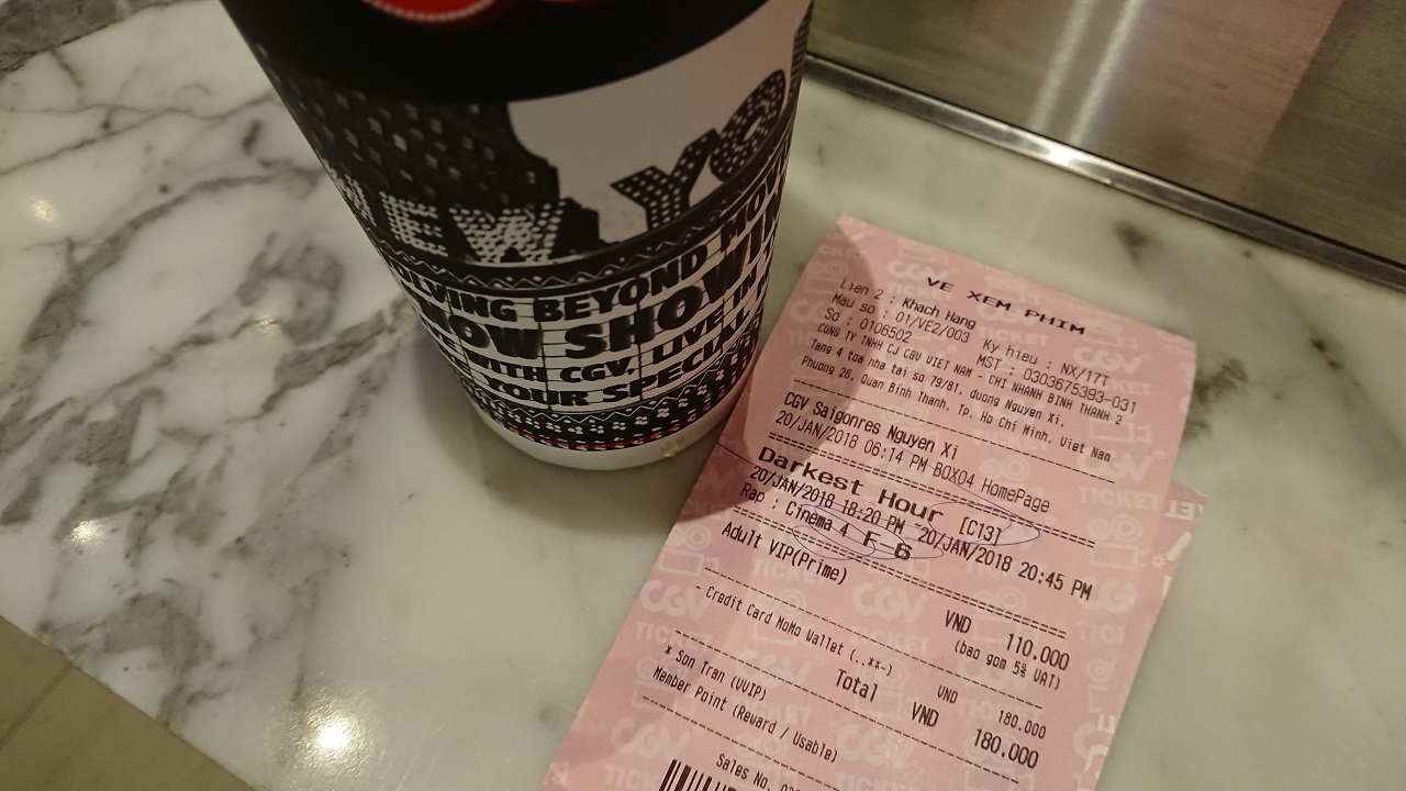 Vé xem phim Giờ Đen Tối