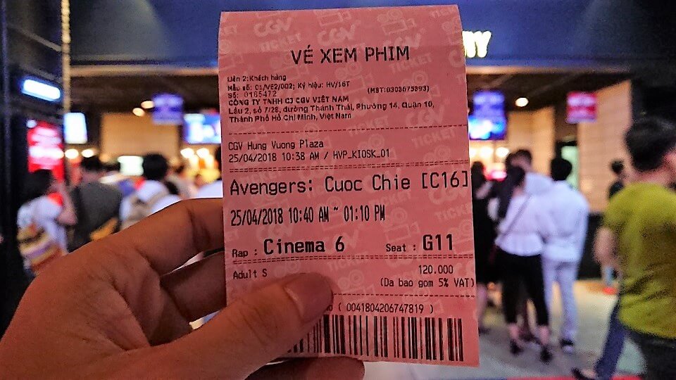 Vé xem phim Avengers: Infinity War