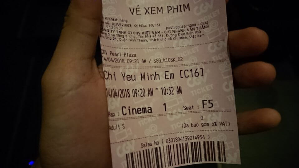 Vé xem phim Chỉ Yêu Mình Em