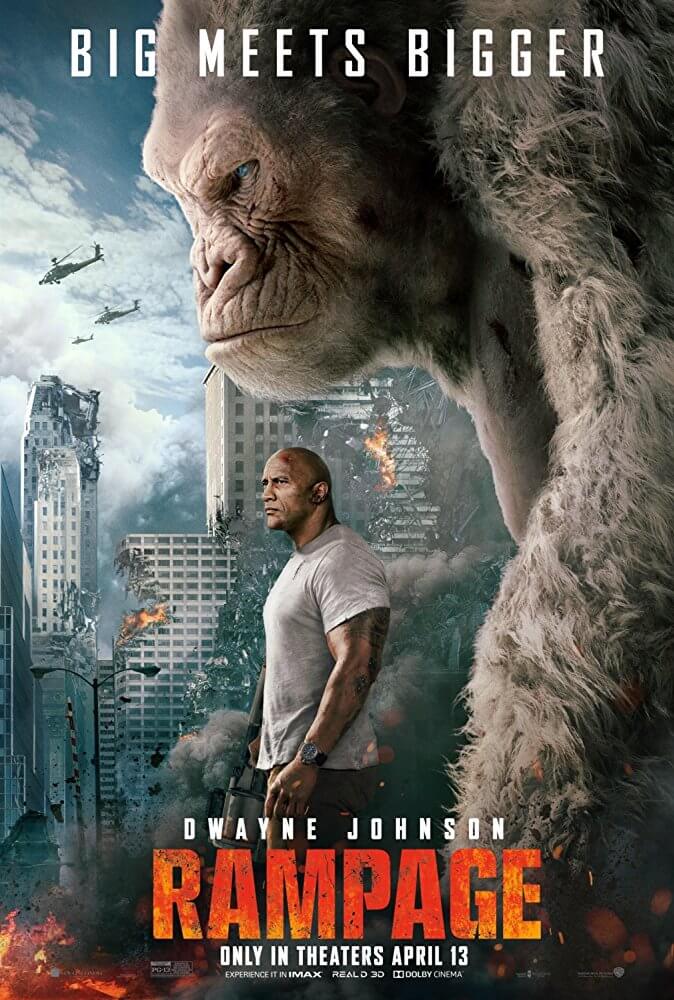 Poster phim Rampage (Siêu thú cuồng nộ)