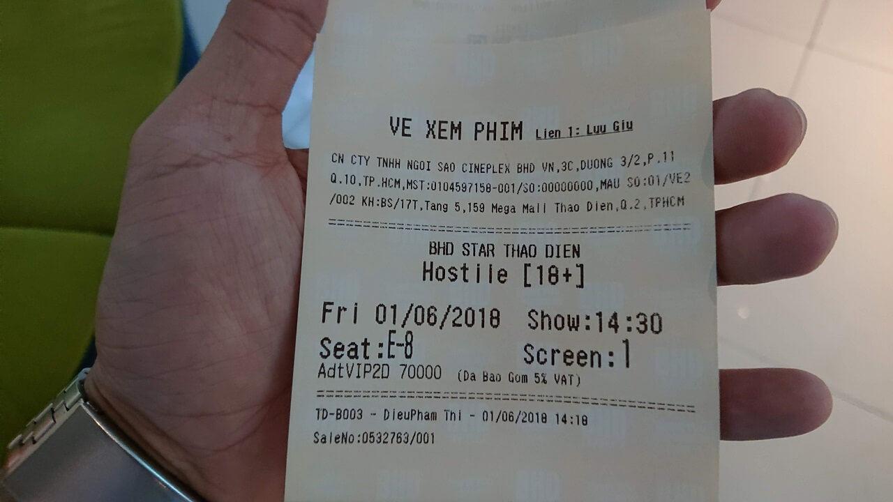 Ngày Sinh Tồn - vé xem phim
