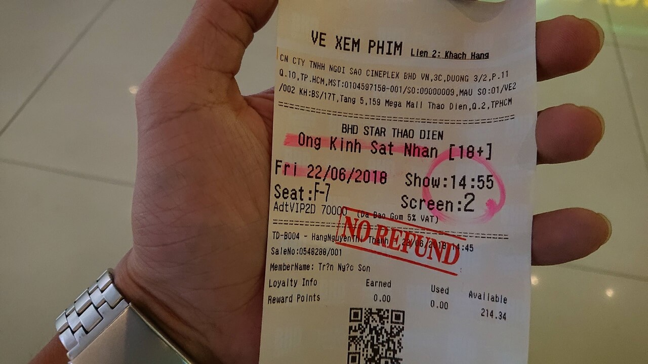 Vé xem phim Ống Kính Sát Nhân