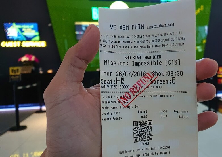 Vé xem phim Mission: Impossible – Fallout
