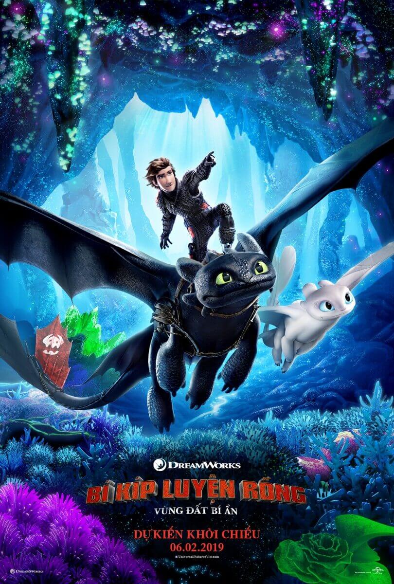 Poster phim Bí Kíp Luyện Rồng 3: Vùng Đất Bí Ẩn (How to Train Your Dragon 3: The Hidden World)