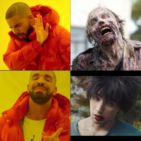 Tạo hình zombie trong phim không quá ghê rợn - Zombie Đại Hạ Giá