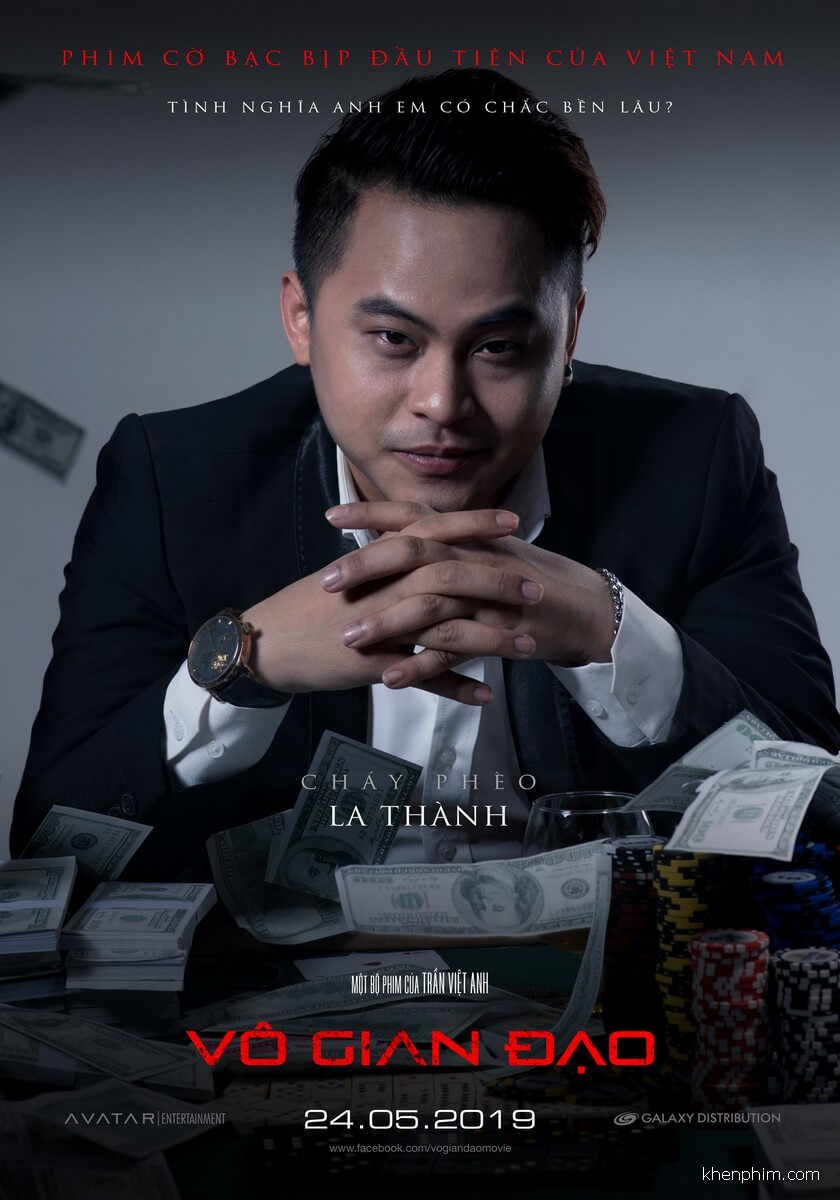 La Thành trong tấm poster phim Vô Gian Đạo