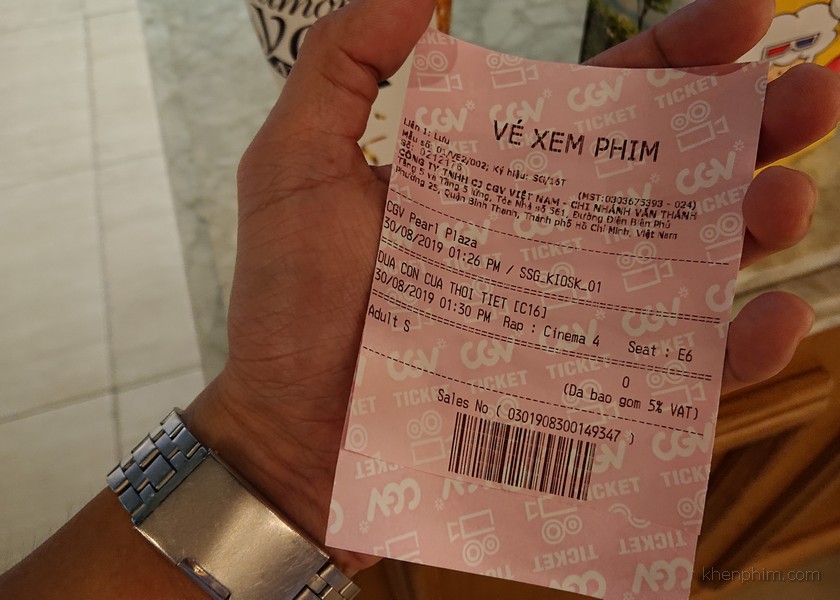 Vé xem phim Đứa Con Của Thời Tiết