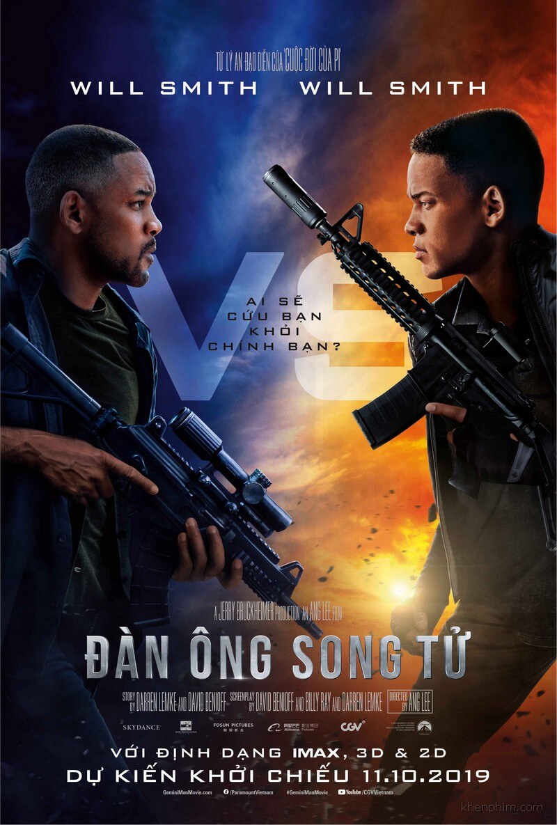 Poster phim Gemini Man (Đàn Ông Song Tử)