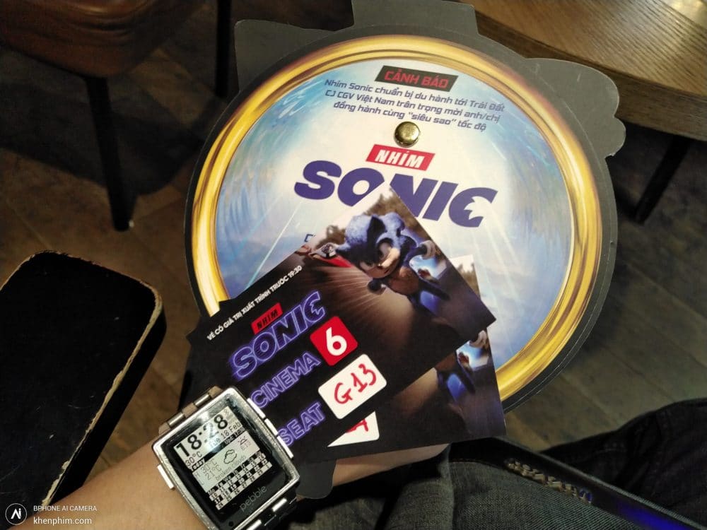 Vé xem phim Nhím Sonic