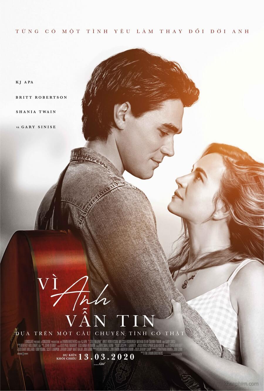 Poster phim Vì Anh Vẫn Tin - I Still Believe