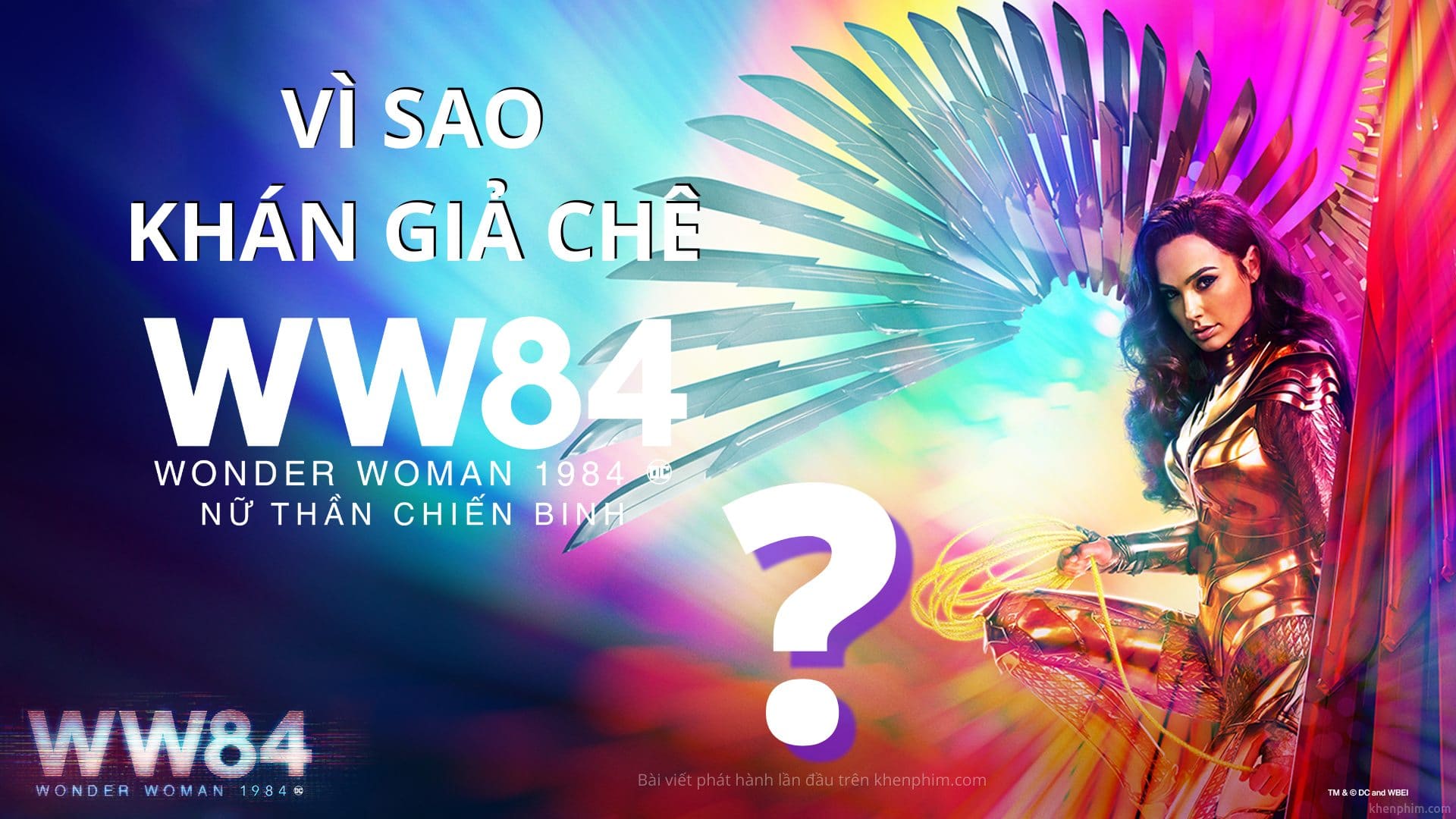Banner bài gây tranh cãi về WW84
