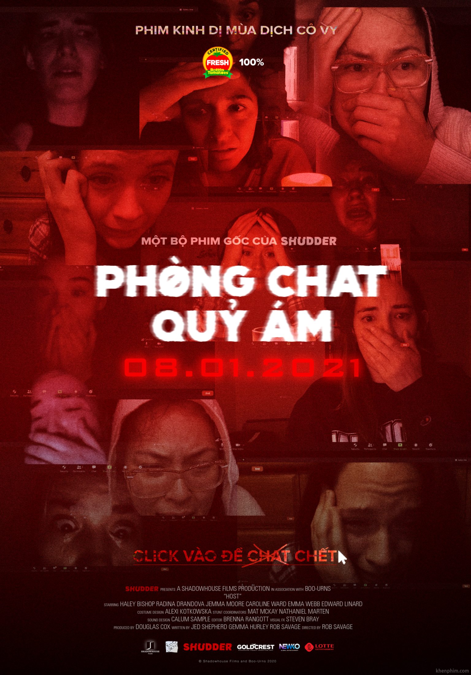 Poster phim Host (Phòng Chat Quỷ Ám)