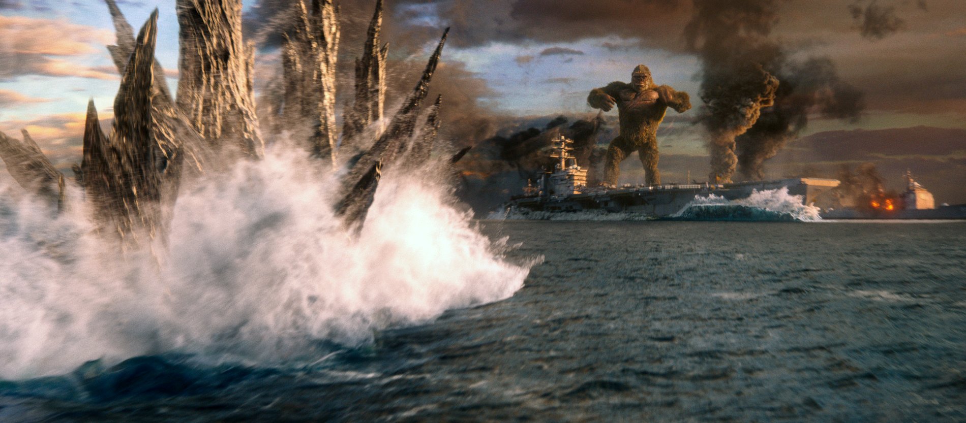 Các cảnh đại chiến giữa Kong và Godzilla đều được làm kỹ xảo rất đẹp
