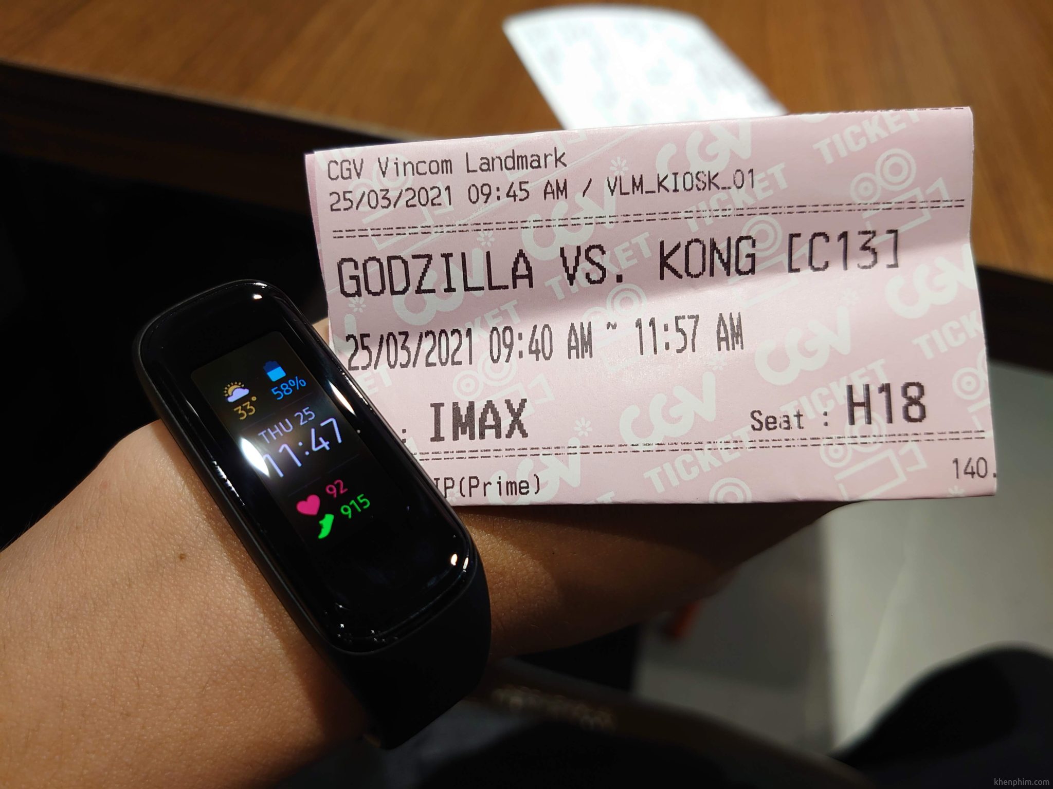Vé xem phim Godzilla vs. Kong
