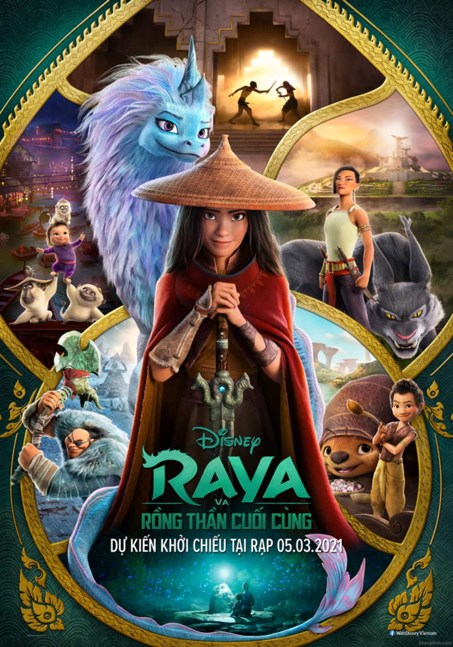 Poster phim Raya và Rồng Thần Cuối Cùng