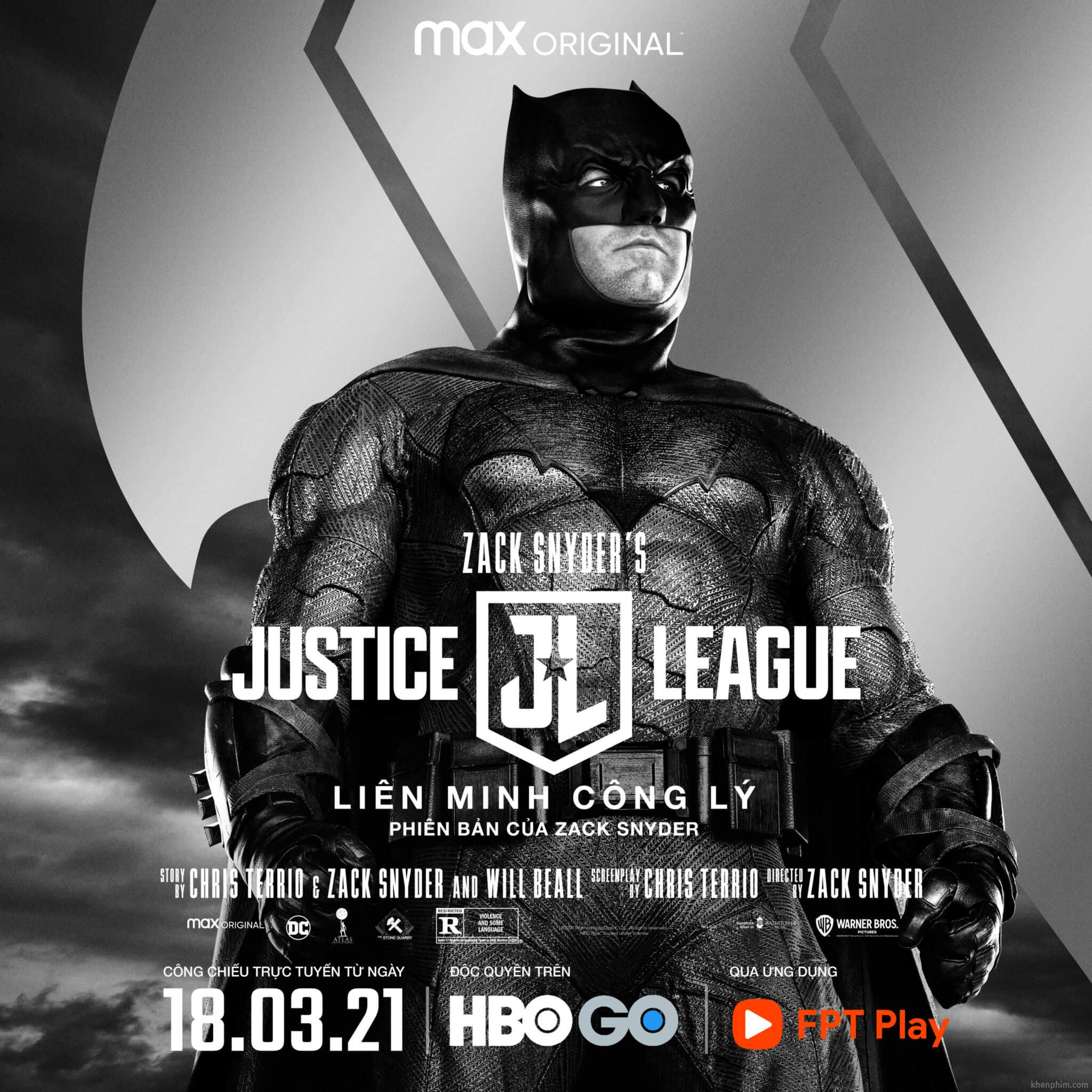 Poster nhân vật trong phim Zack Snyder's Justice League - Batman