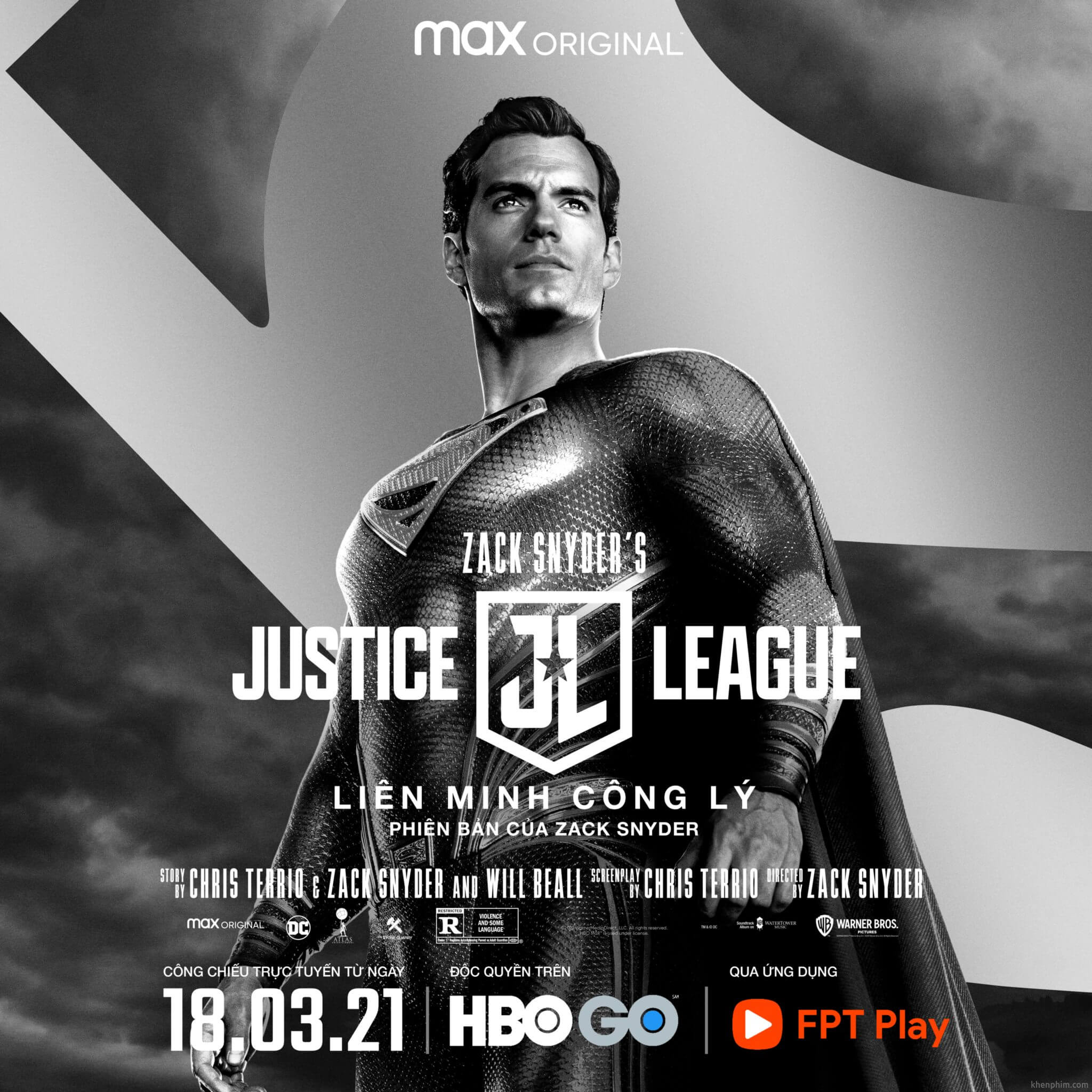 Poster nhân vật trong phim Zack Snyder's Justice League - Superman