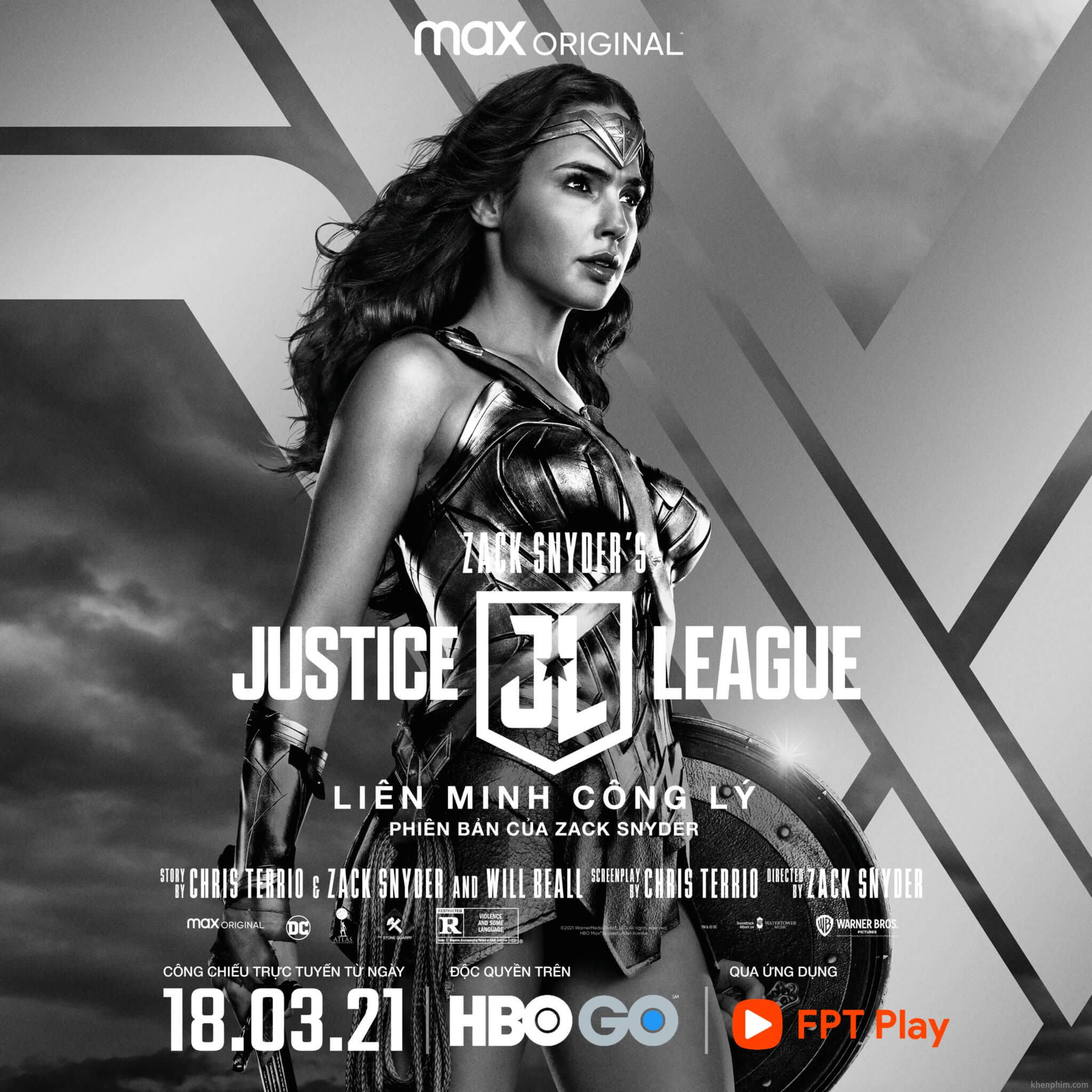 Poster nhân vật trong phim Zack Snyder's Justice League - Wonder Woman