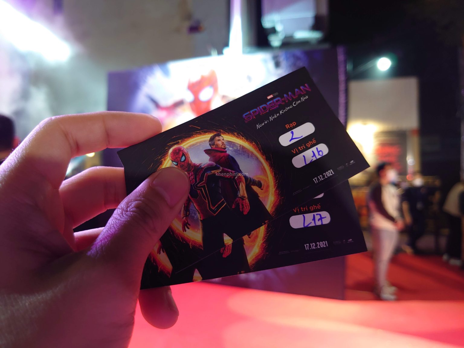 Vé xem phim Spider-Man: No Way Home