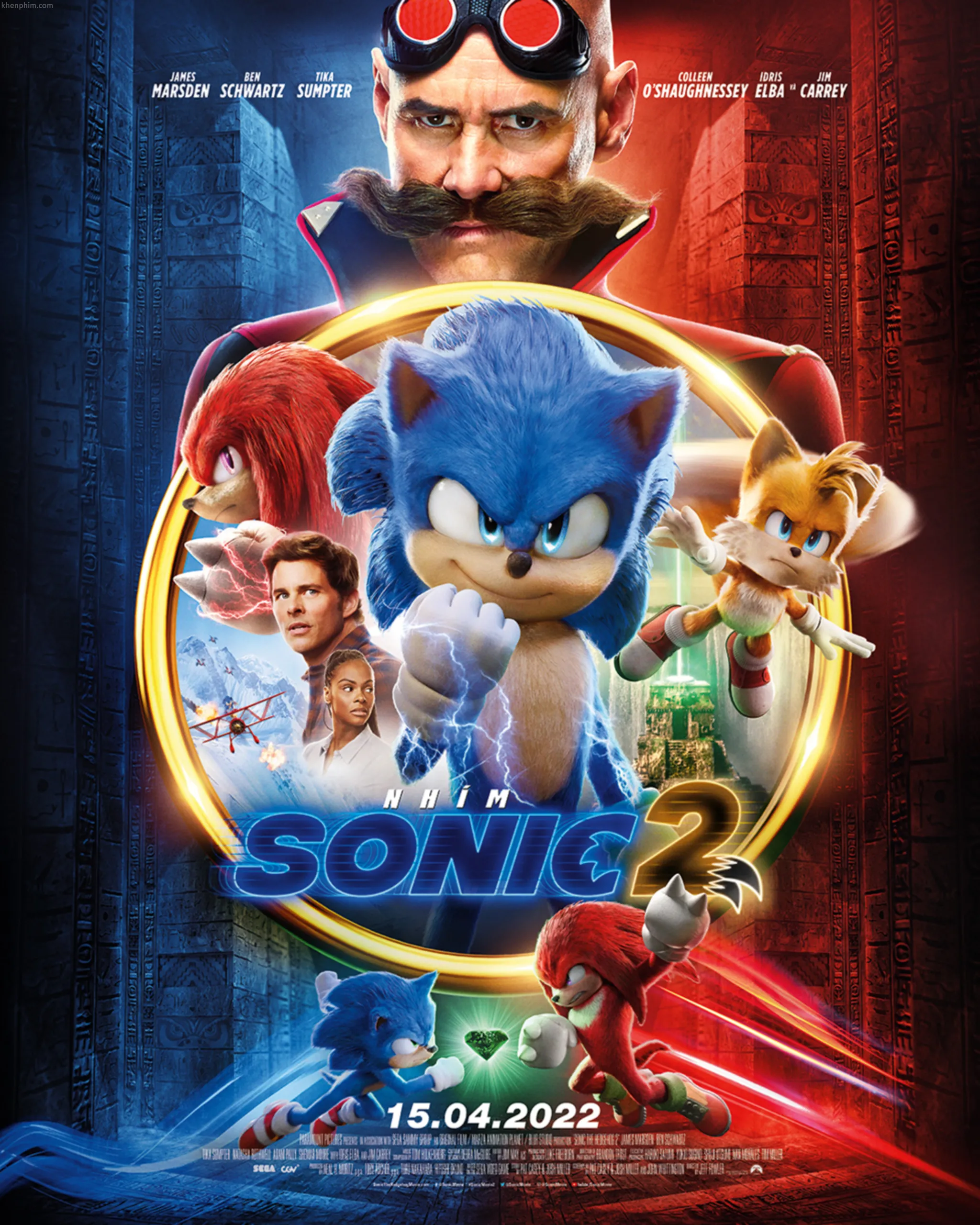 Poster Nhím Sonic 2 (tựa gốc: Sonic the Hedgehog 2)