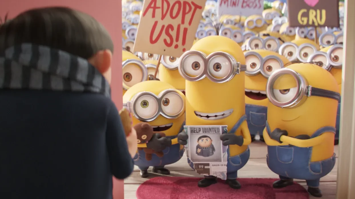 Mấy bé Minions dễ thương như này thì Gru nhận nuôi cũng phải