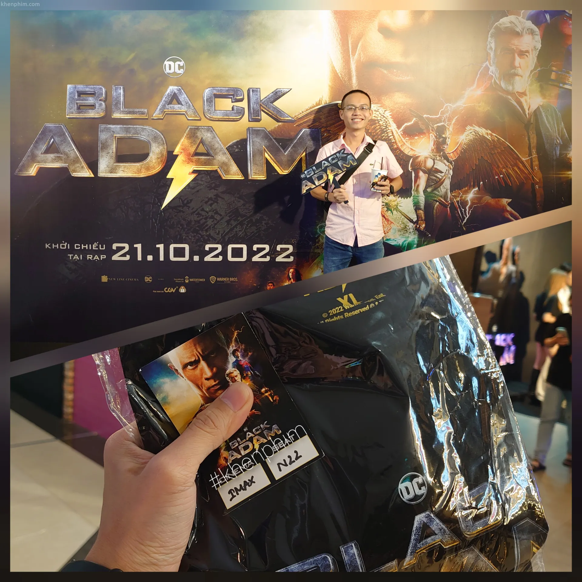 Vé tham gia họp báo phim Black Adam