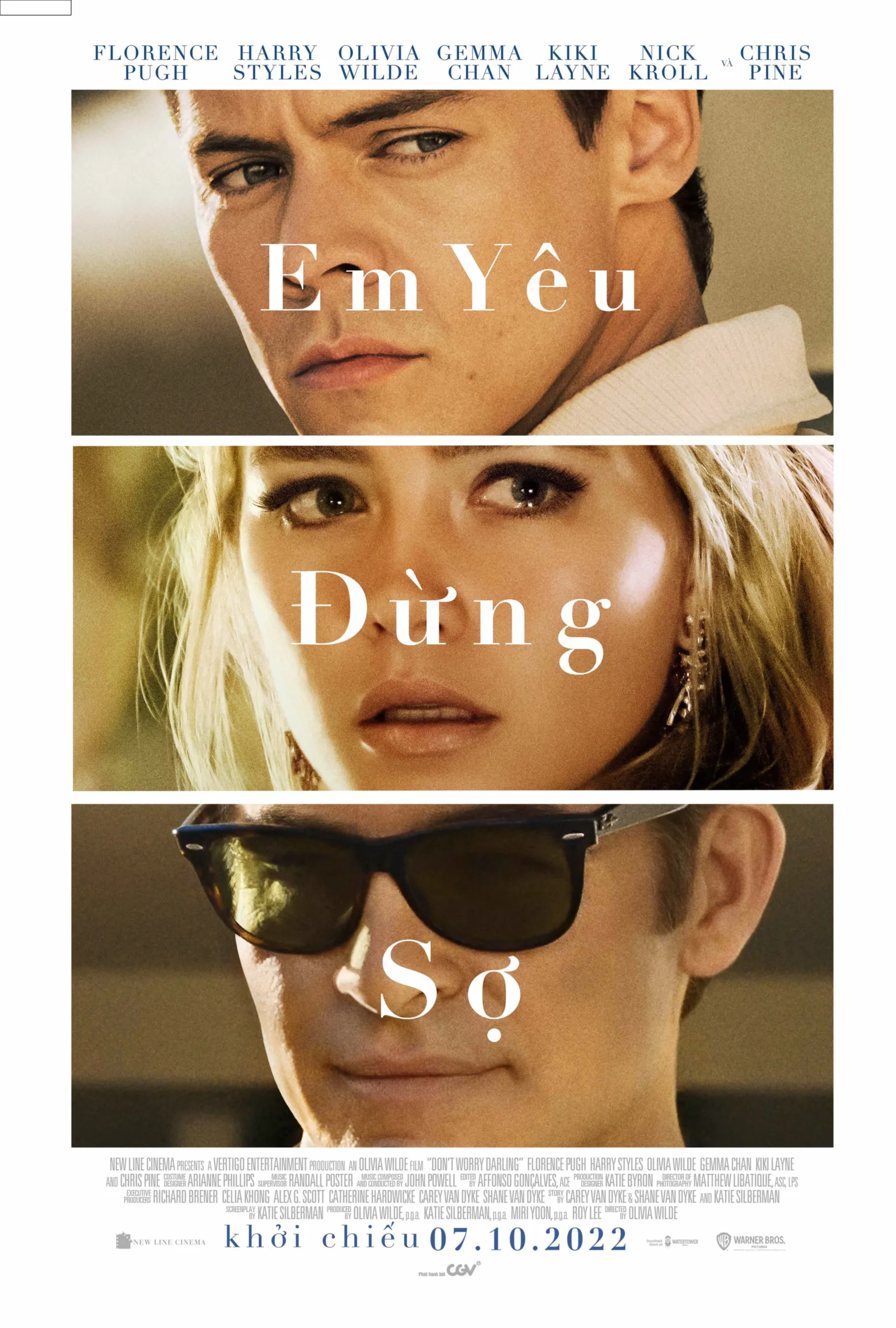 Poster nhân vật phim Don’t Worry Darling (Em Yêu, Đừng Sợ)