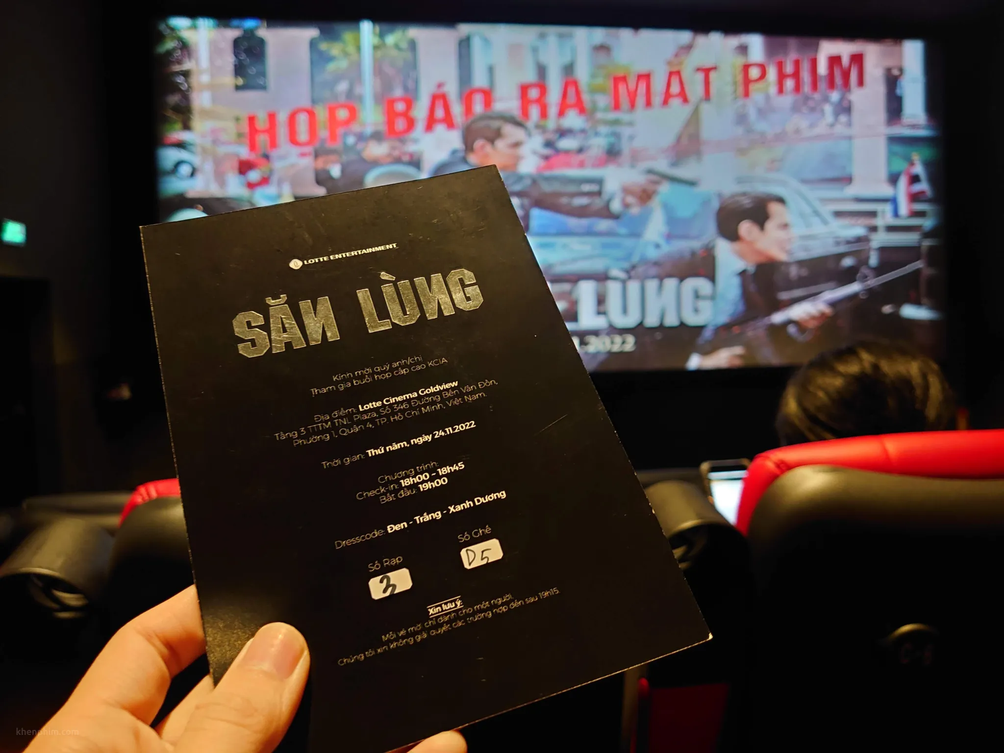 Vé xem suất chiếu họp báo phim Săn Lùng