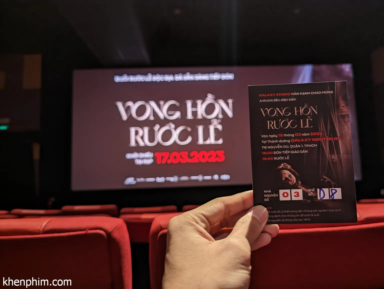 Vé xem phim Vong Hồn Rước Lễ
