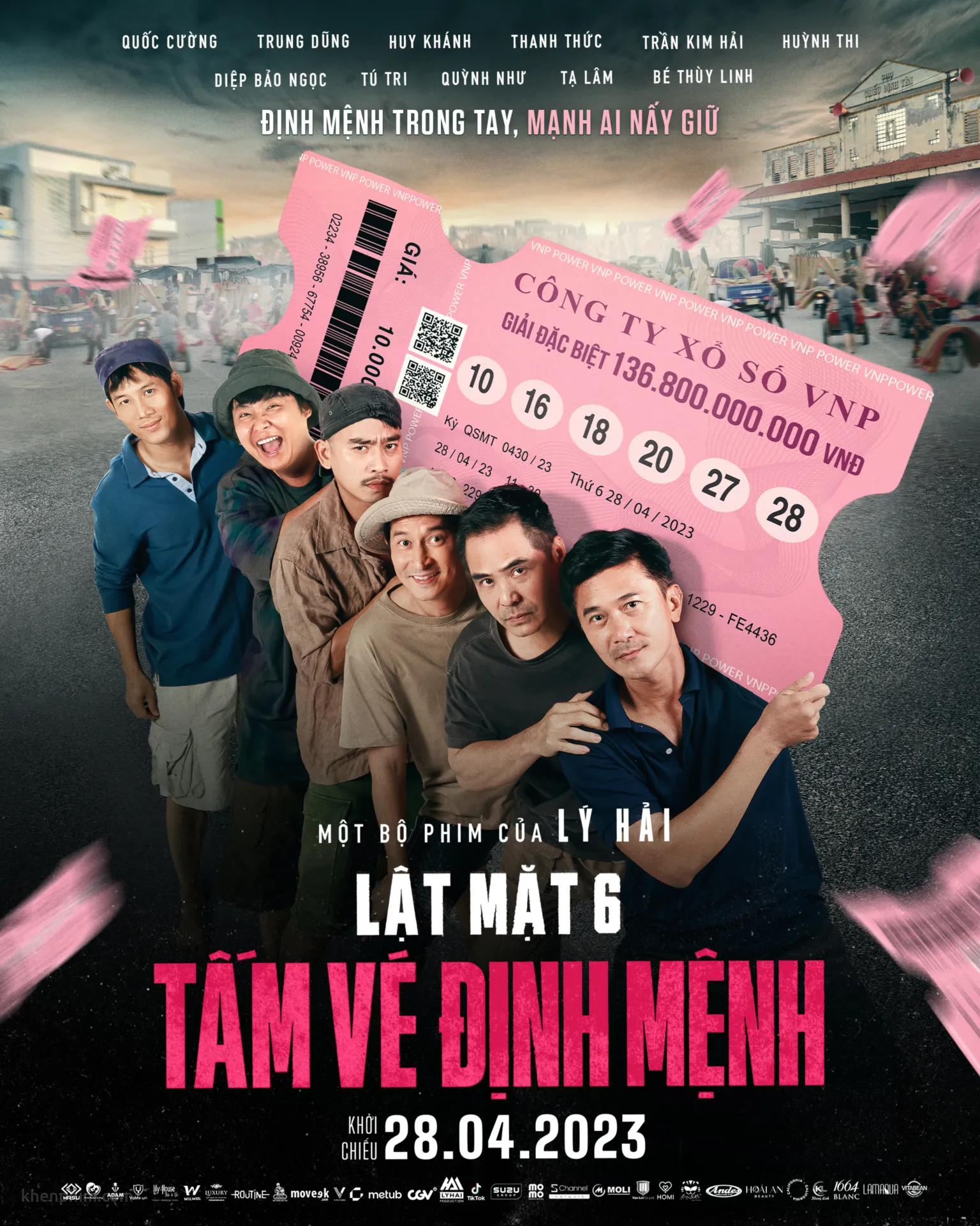 Poster phim Lật Mặt 6: Tấm Vé Định Mệnh