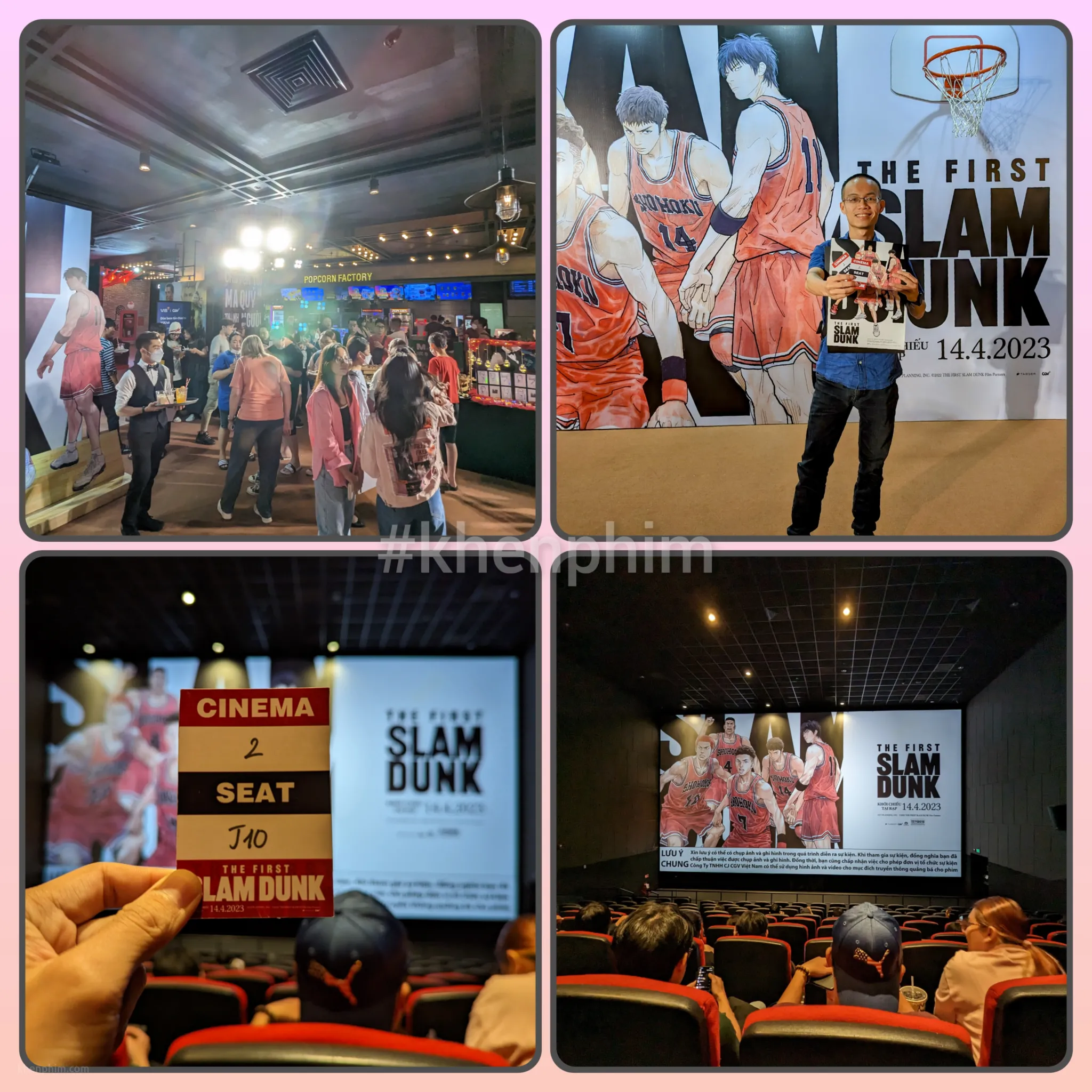 Hình ảnh chụp tại buổi ra mắt phim The First Slam Dunk (Cú Úp Rổ Đầu Tiên)