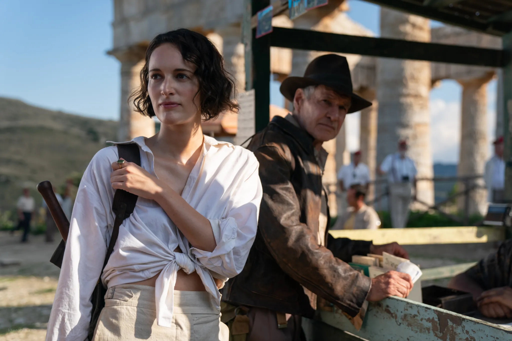 Helena và Indiana Jones trong phim