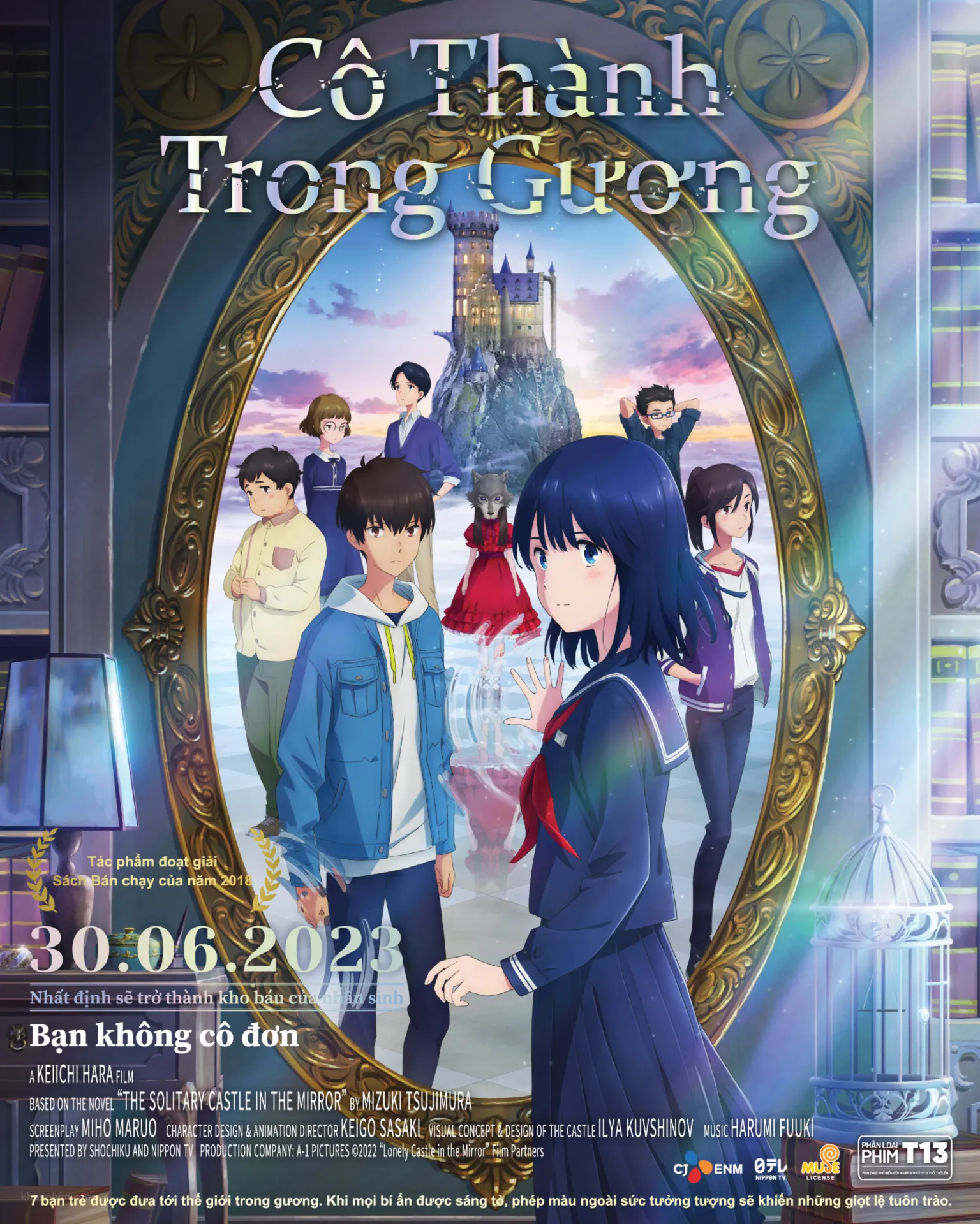 Poster phim Lonely Castle In The Mirror (Cô Thành Trong Gương)