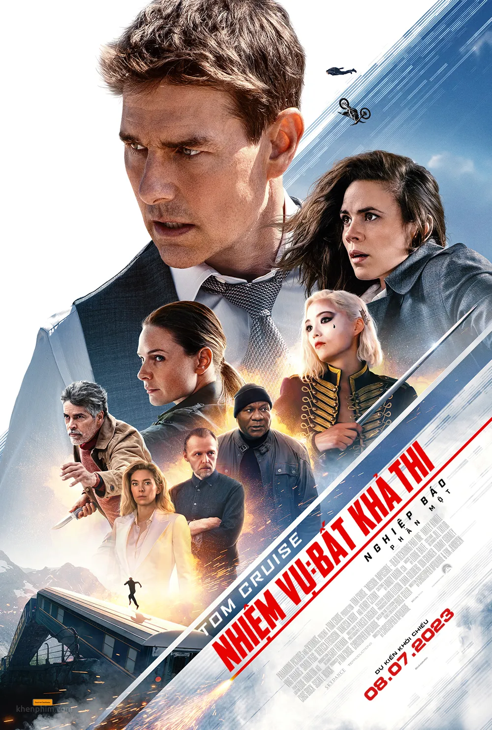 Poster phim Mission: Impossible - Dead Reckoning, Part One (Nhiệm Vụ: Bất Khả Thi - Nghiệp Báo, phần một)