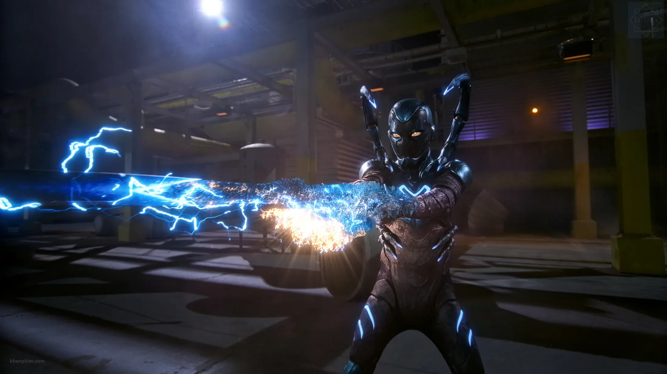 Banner bài review phim Blue Beetle