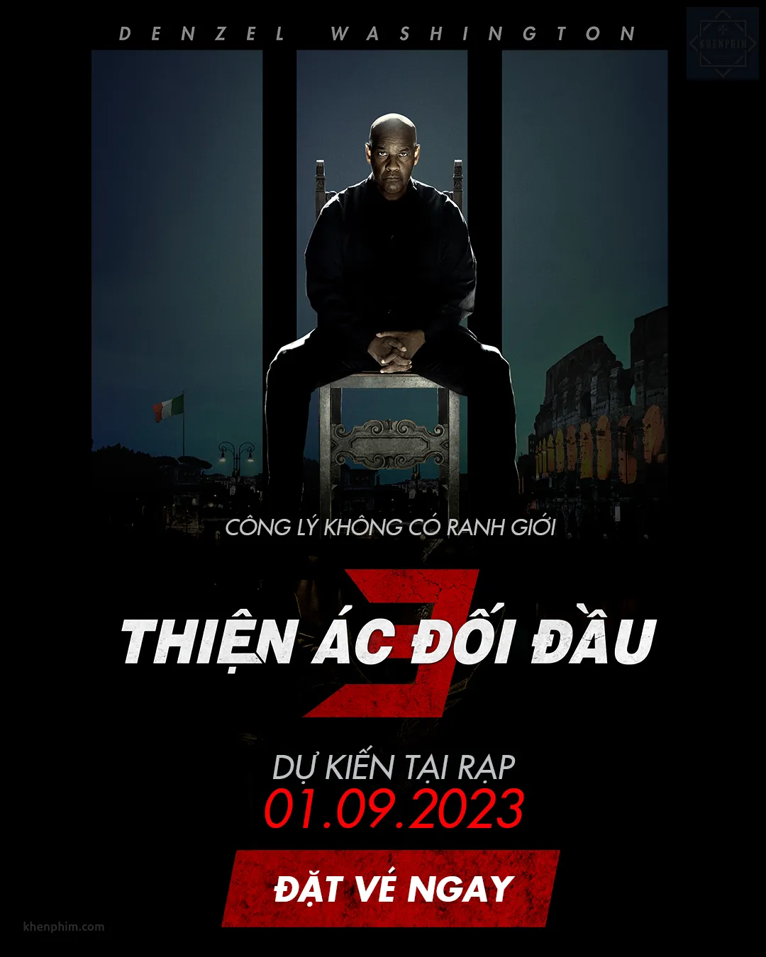 Poster phim The Equalizer 3 (Thiện Ác Đối Đầu 3)