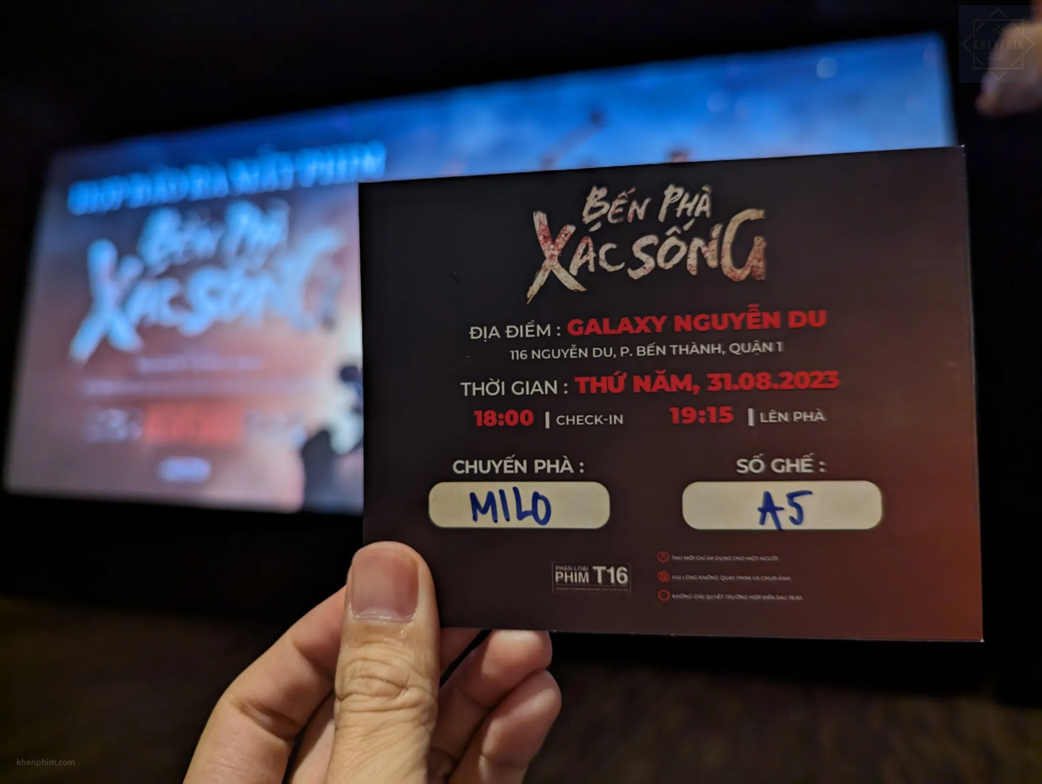Cám ơn Galaxy Studio đã mời mình tham gia buổi ra mắt phim
