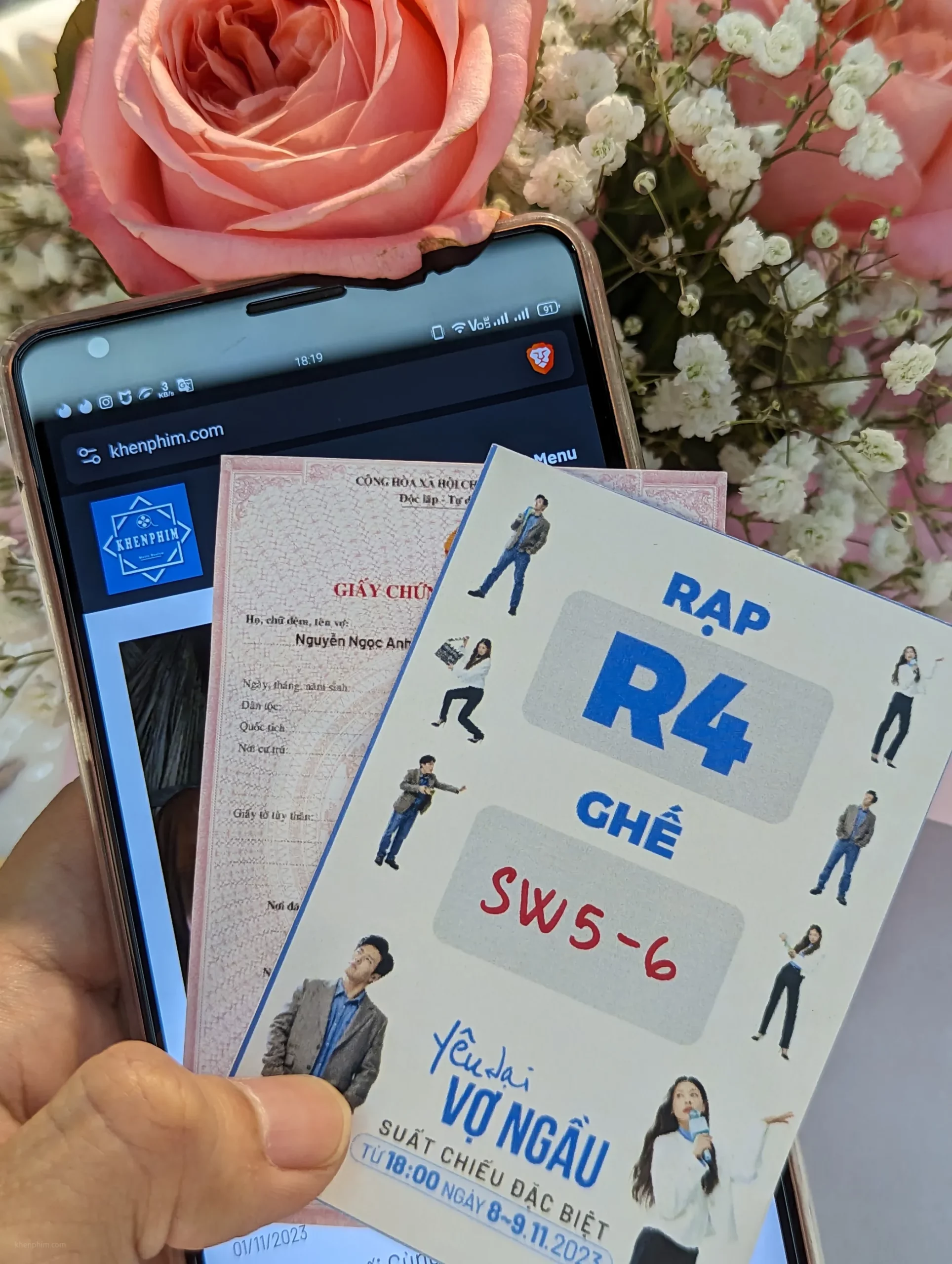 Vé xem phim Yêu Lại Vợ Ngầu