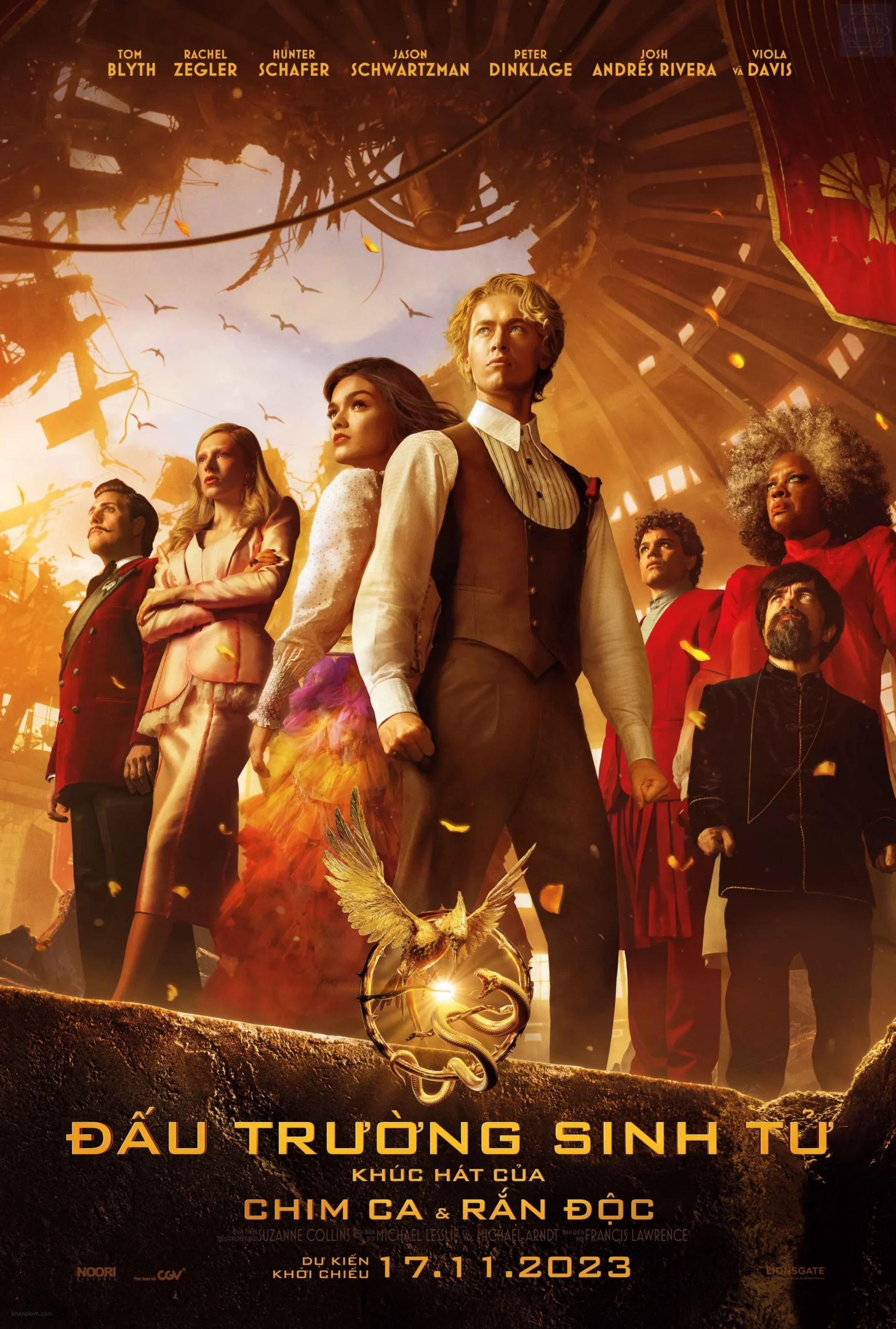 Poster phim The Hunger Games: The Ballad of Songbirds & Snakes (Đấu Trường Sinh Tử: Khúc Hát Của Chim Ca và Rắn Độc)