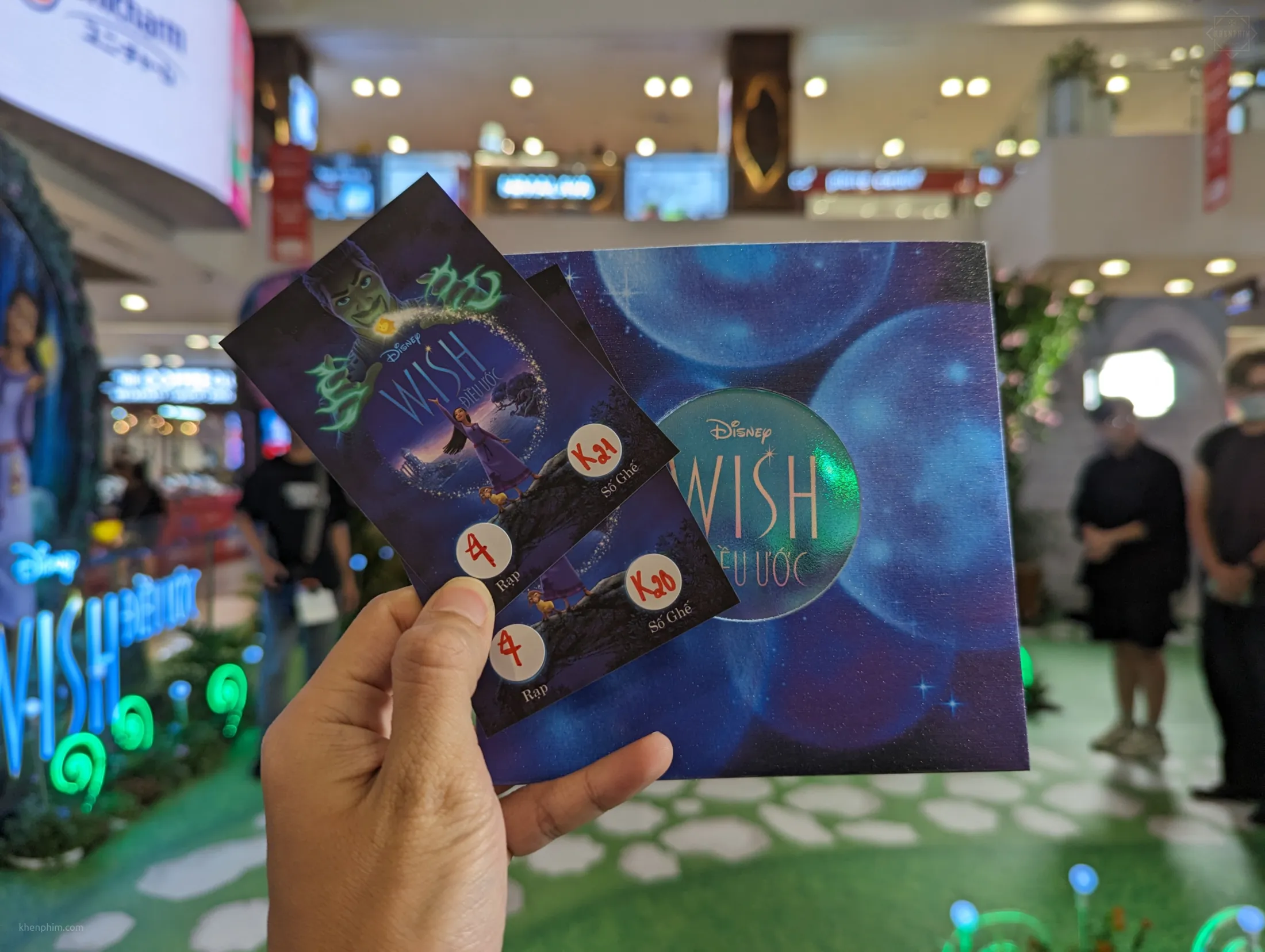 Vé xem phim tại sự kiện ra mắt phim Wish (Điều Ước)