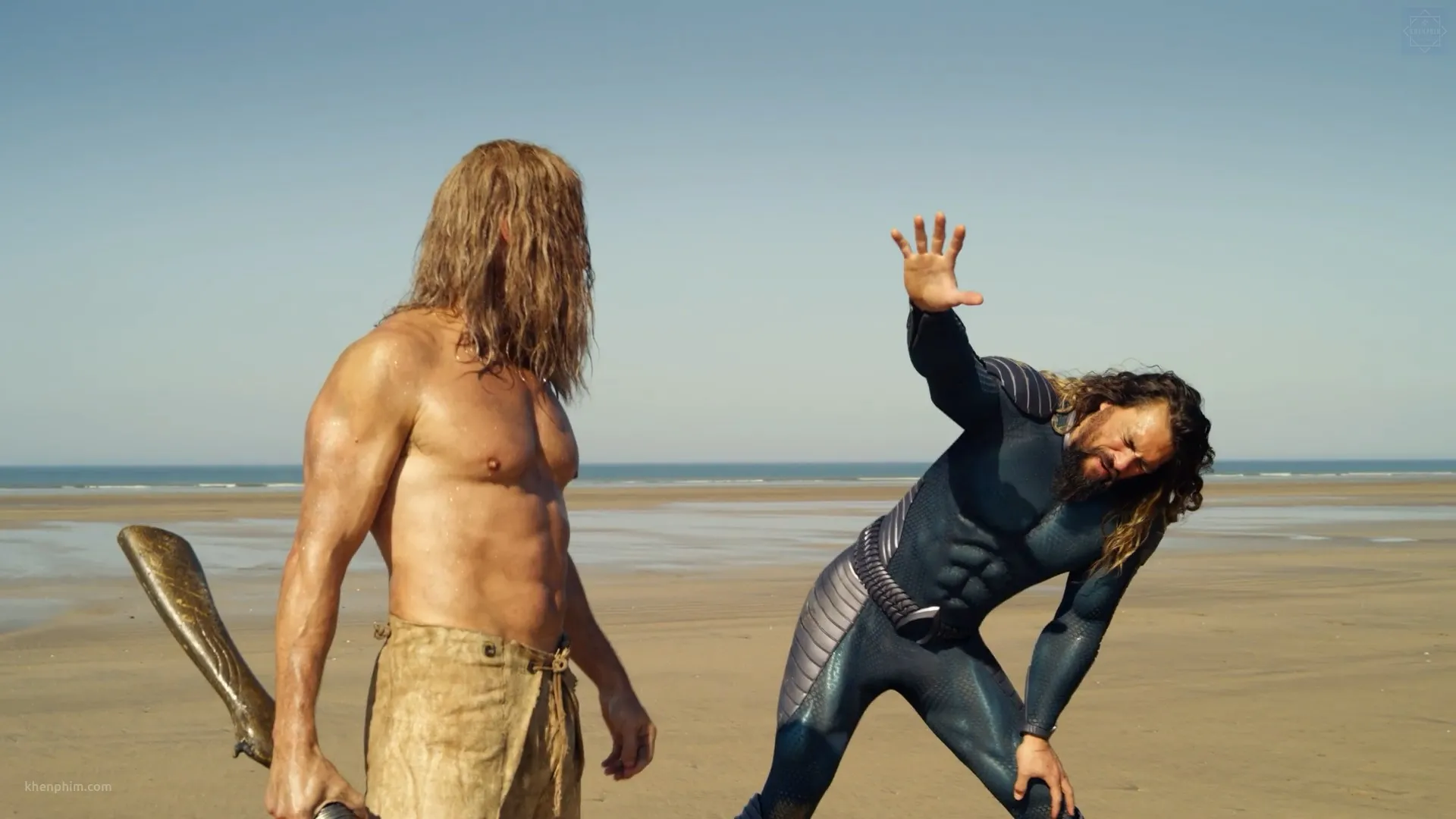 Patrick Wilson (bên trái) góp mặt trong phim với vai trò Orm - em trai của Aquaman