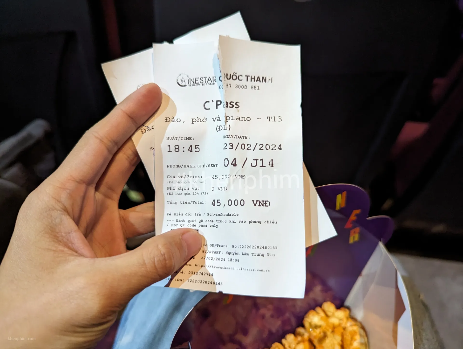 Vé xem phim Đào, Phở và Piano