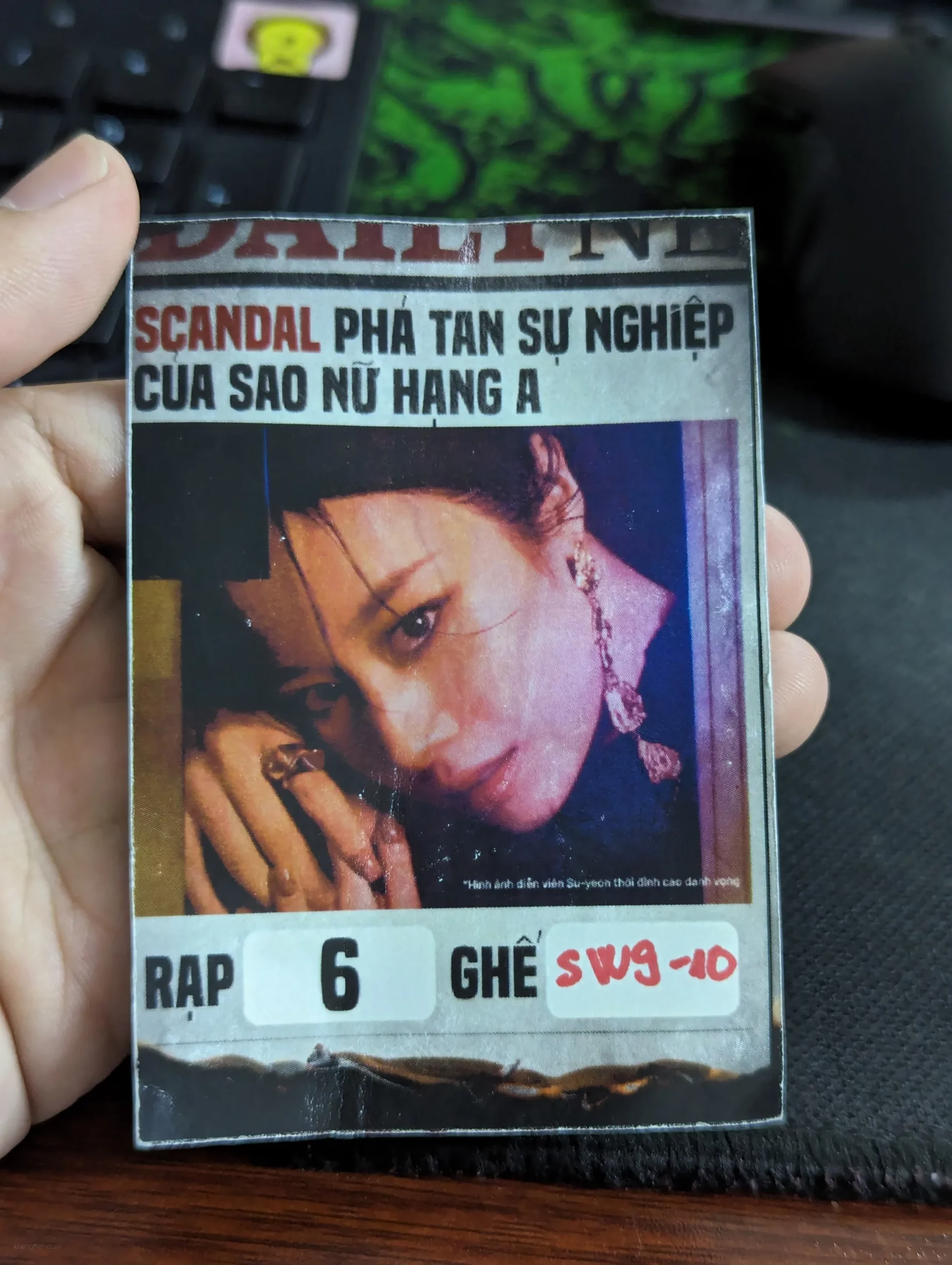 Vé xem phim, ảnh chụp rõ nét hơn