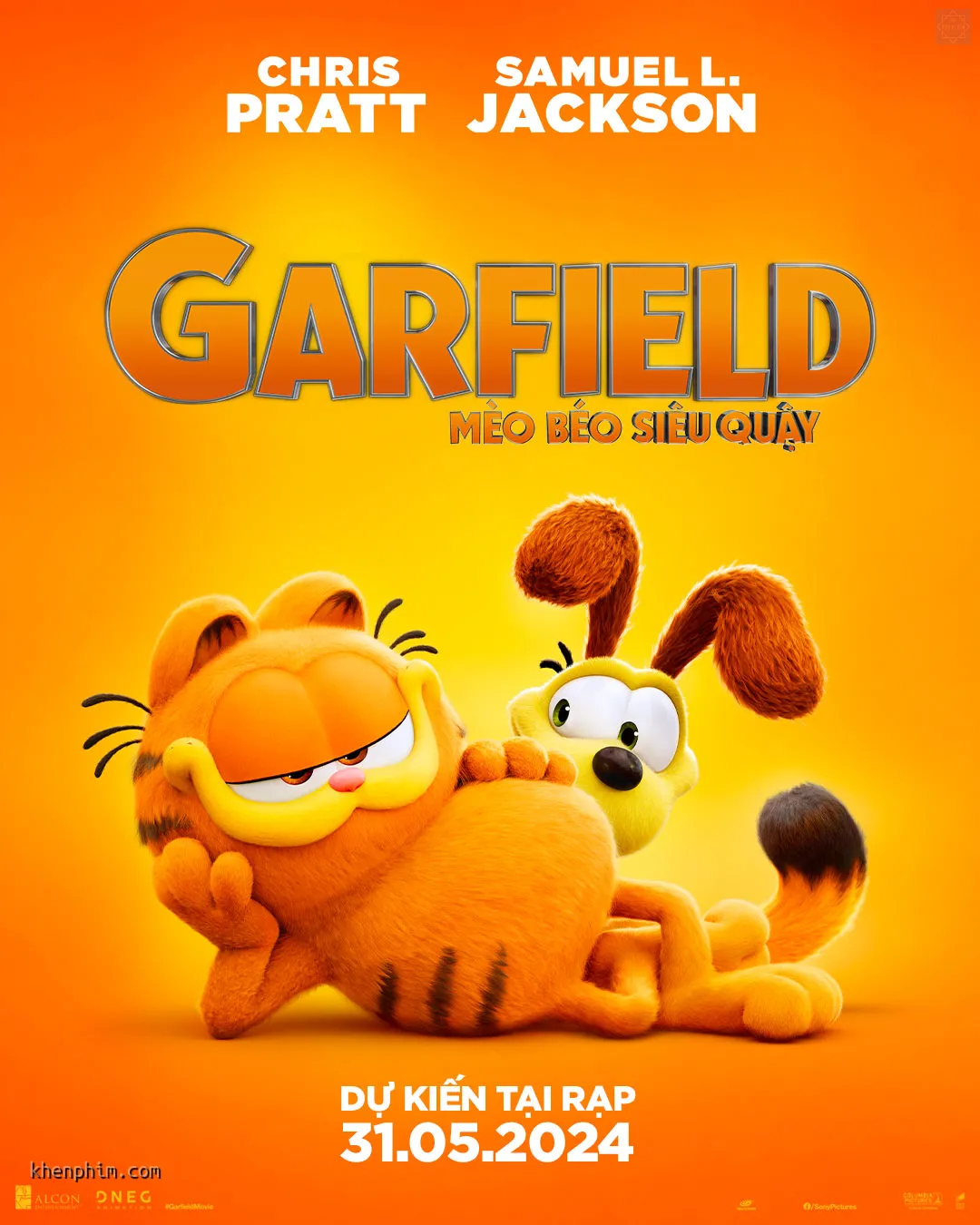 Poster phim The Garfield Movie (Mèo Béo Siêu Quậy)
