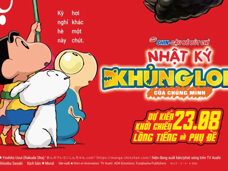 Banner bài review Phim Shin - Cậu Bé Bút Chì: Nhật Ký Khủng Long Của Chúng Mình