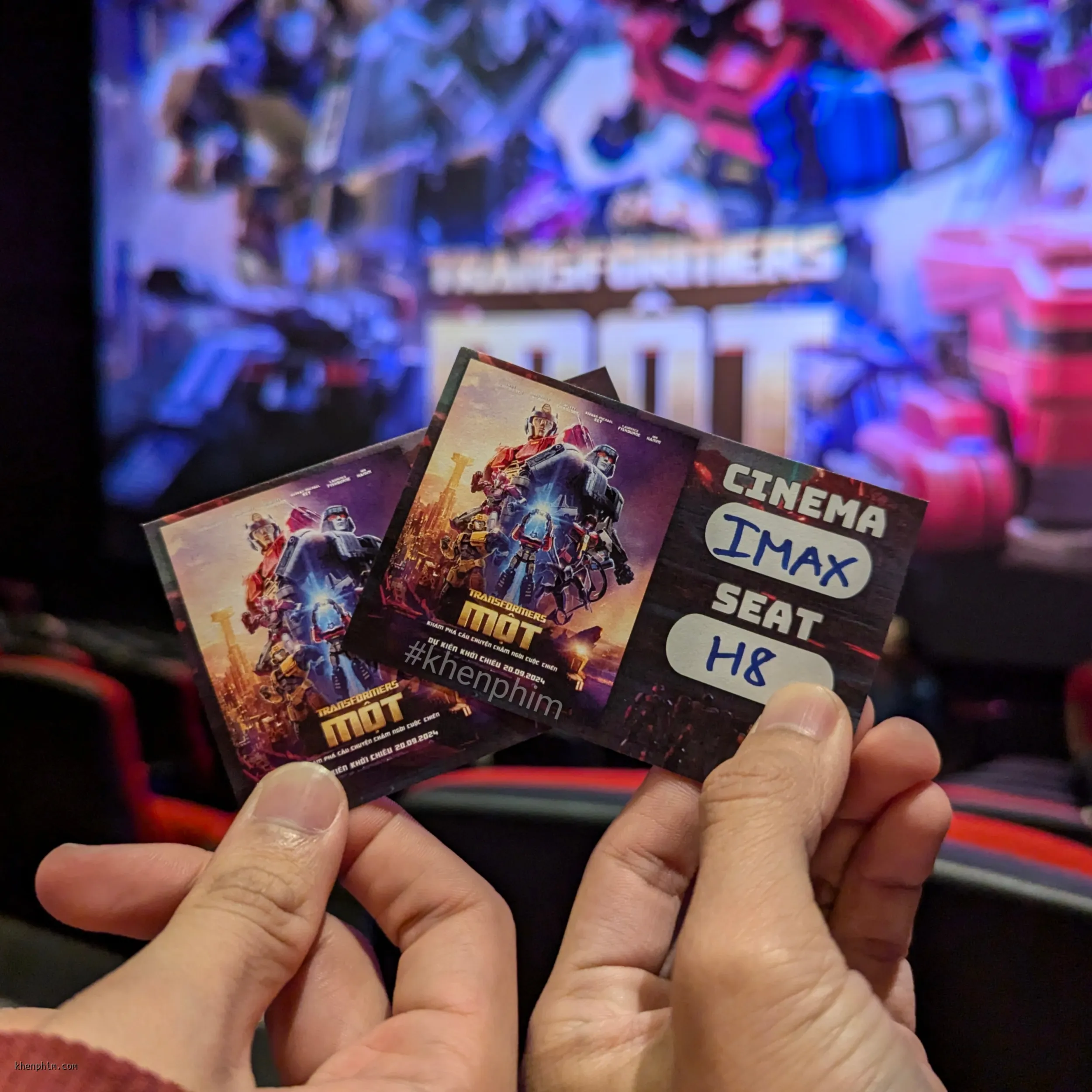 Vé xem phim tại phòng chiếu IMAX