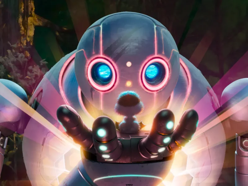 Banner bài review phim The Wild Robot (Robot Hoang Dã)